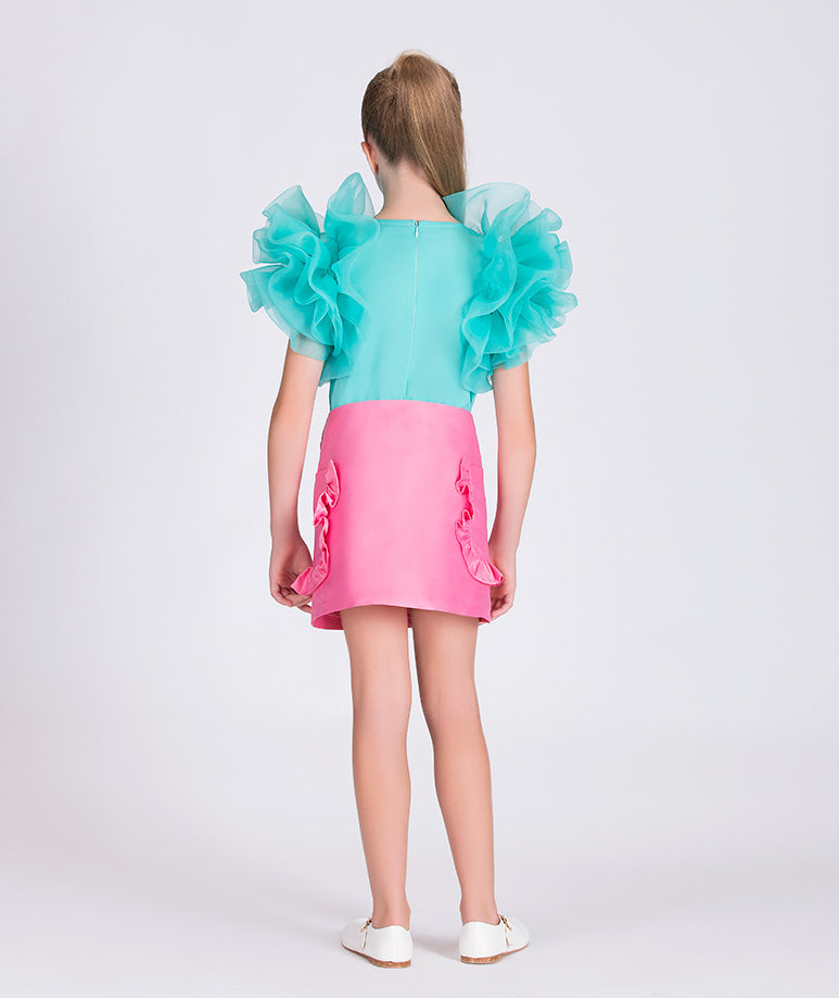 Product Image of Exquisite Ruffles Outfit | 2 Pieces #3