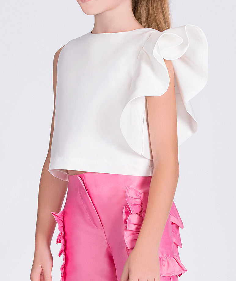 Product Image of Ruffle Pants Outfit | 2 Pieces #2