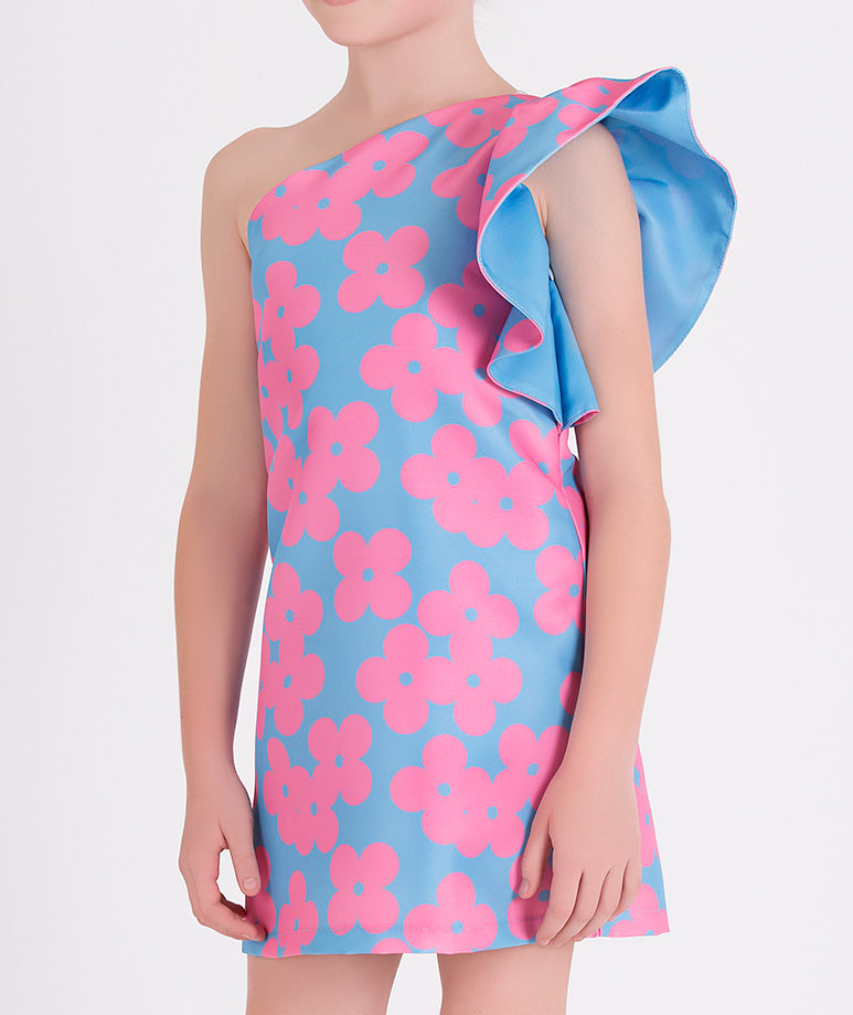 Product Image of Floral One Shoulder Dress #2