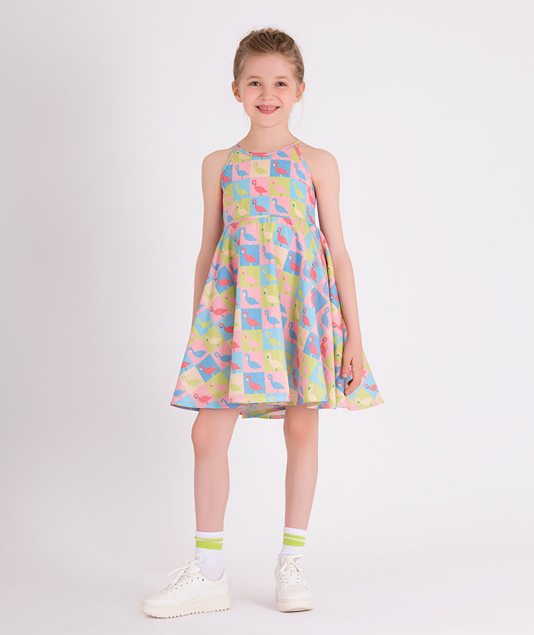 Product Image of Flamingo Square Organic Dress #1