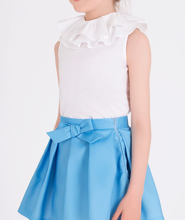 Product Image of Azure Ruffles Outfit | 2 Pieces #3