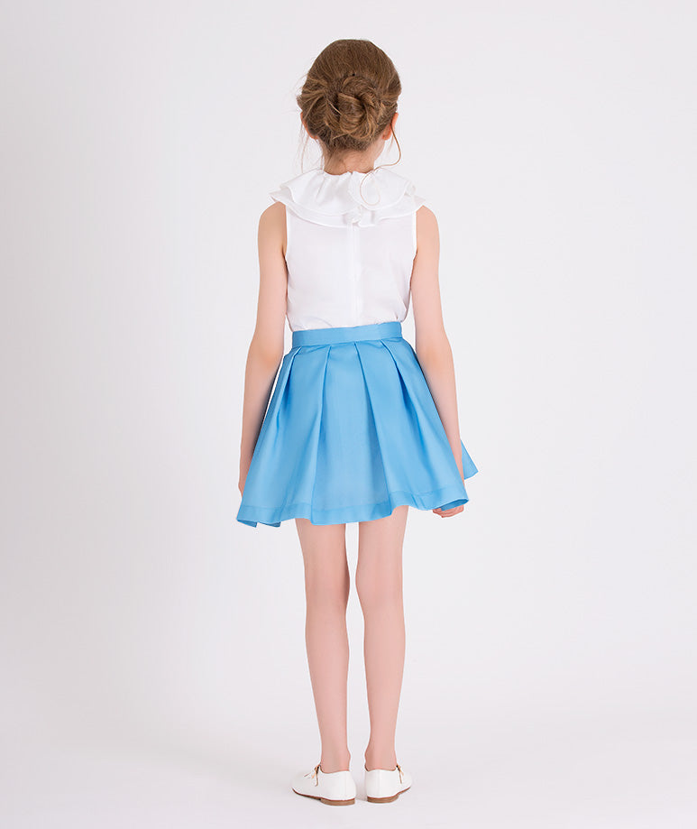 Product Image of Azure Ruffles Outfit | 2 Pieces #4