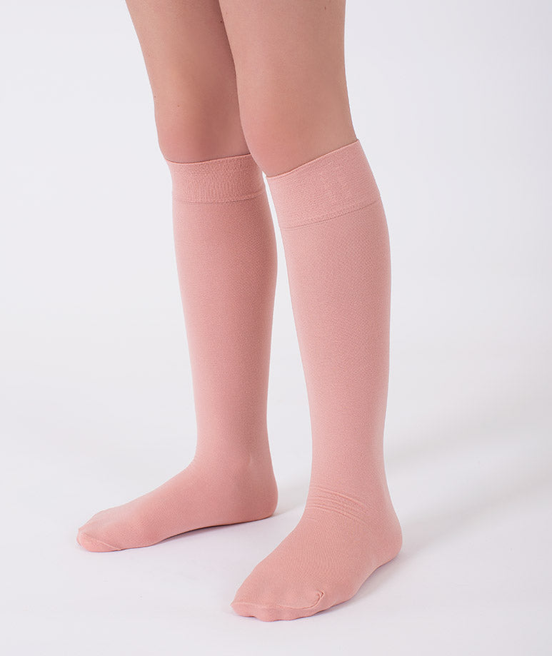 Product Image of Salmon Pink Kids Socks #1