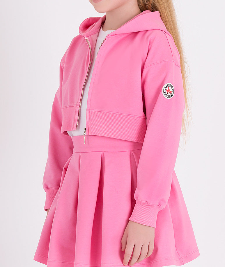 Product Image of Pink Skirt Tracksuit | 2 Pieces #2