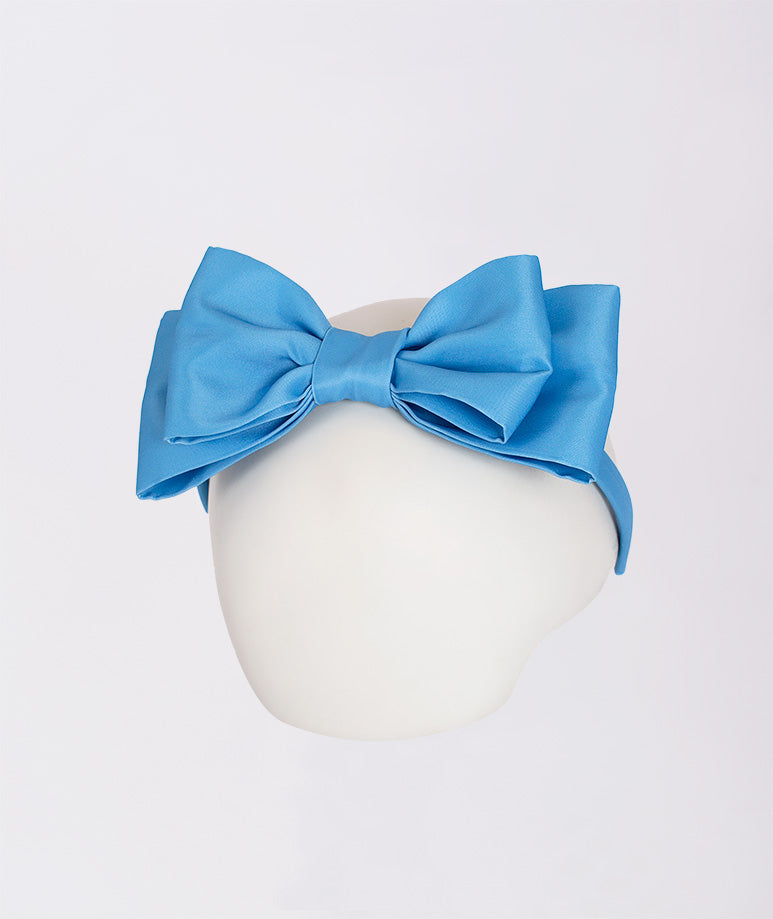 Product Image of Blue Bow Headband #1