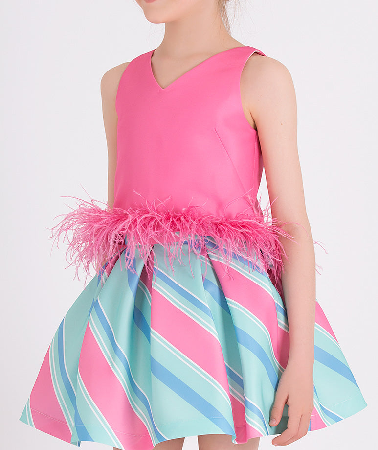 Product Image of Feather Stripes Outfit | 2 Pieces #2