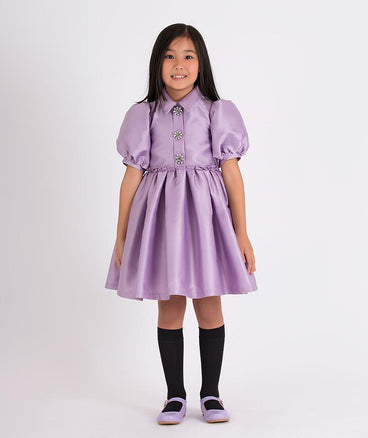 Lilac Enchanting Brooch Dress