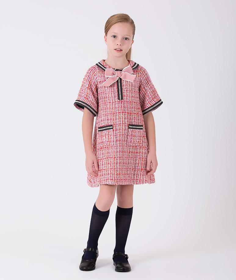 Product Image of Bow Tweed Dress #1