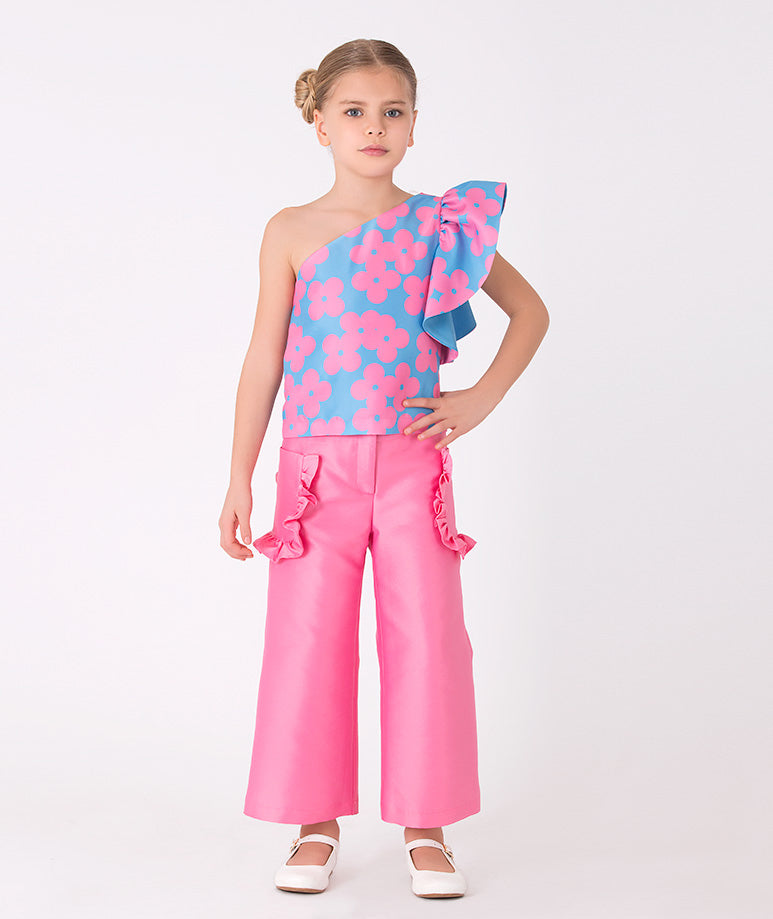 Product Image of Ume Ayame Ruffle Pants Outfit | 2 Pieces #1