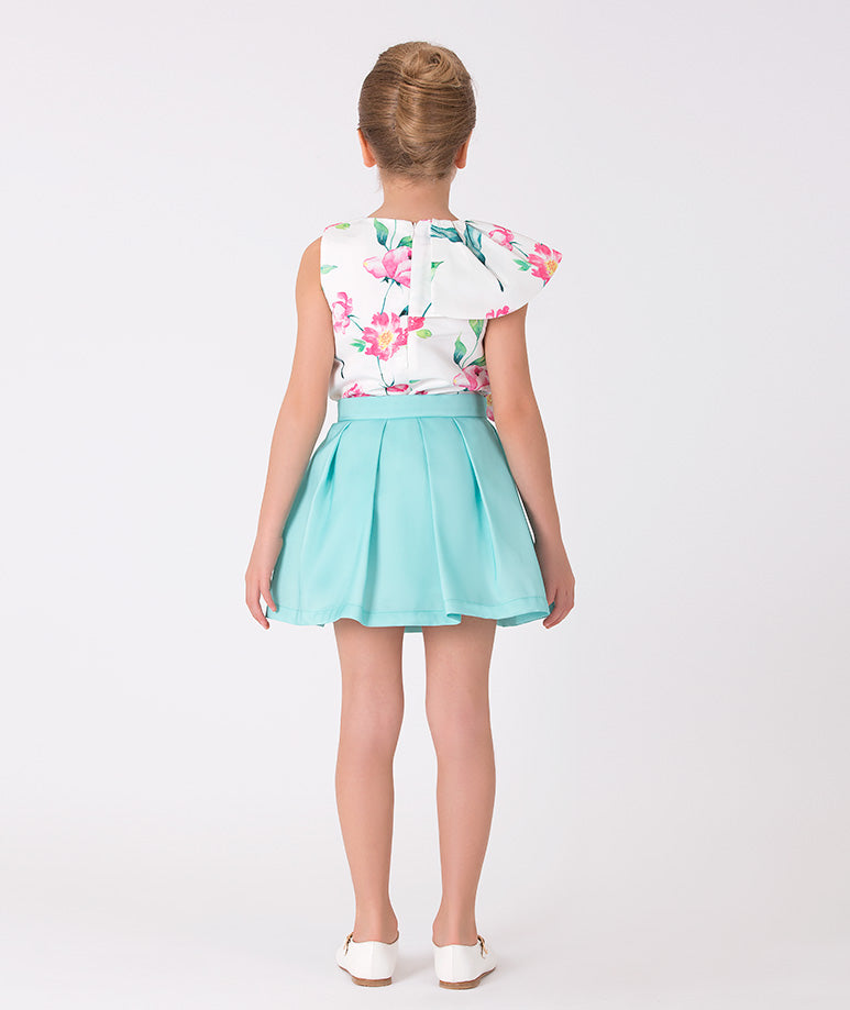 Product Image of Floral Bow Outfit | 2 Pieces #3