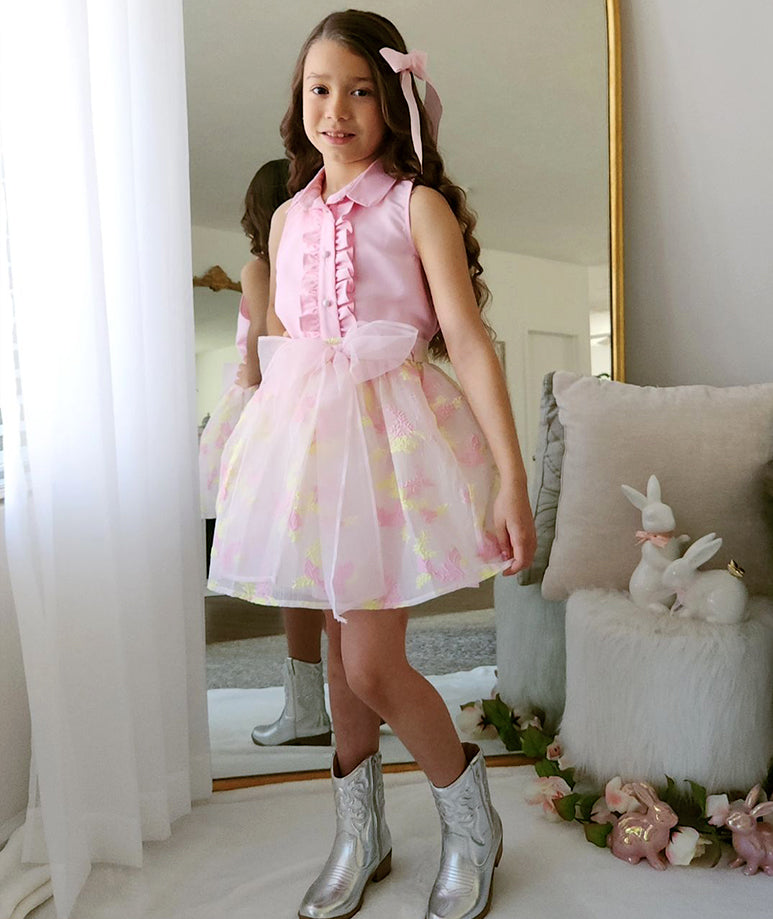 Product Image of Organza Ruffles Outfit | 2 Pieces #5