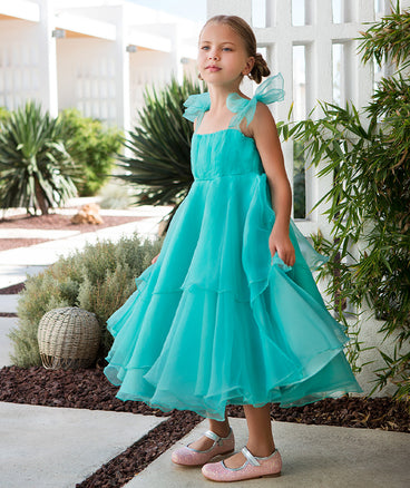 blue princess dress