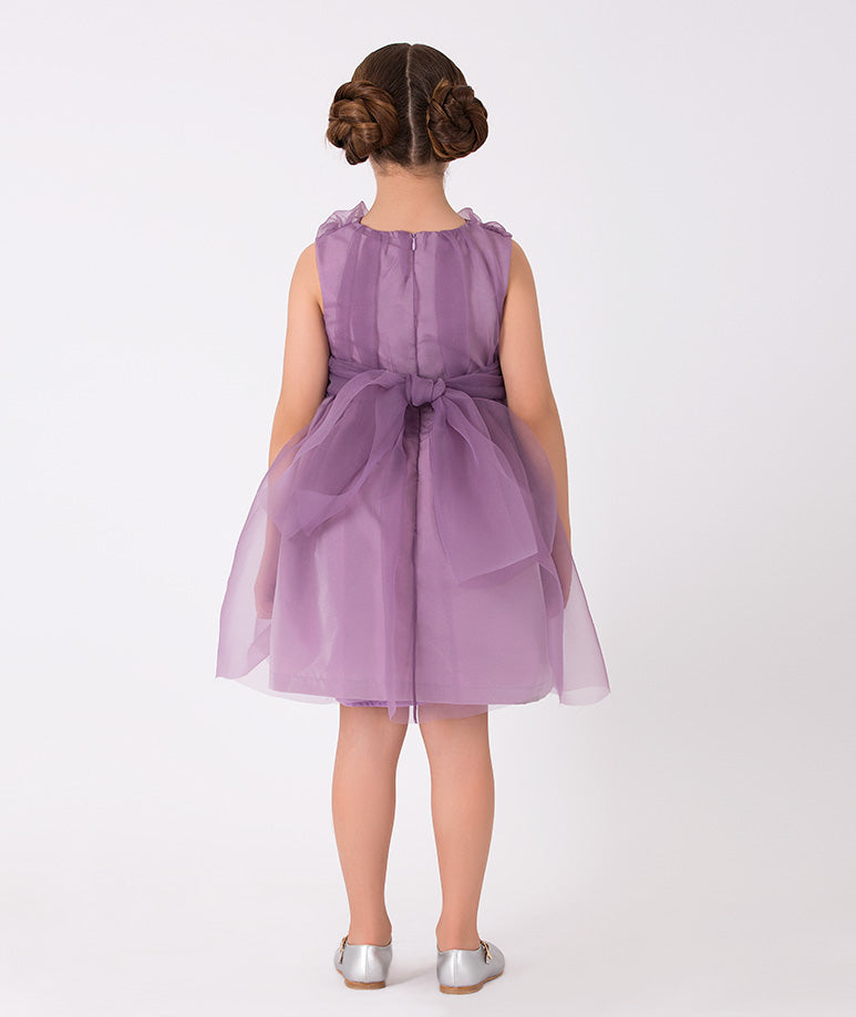 Product Image of Lilac Chiffon Dress #3