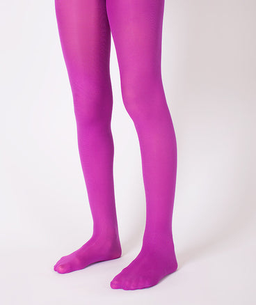 Magenta classic tights for girls