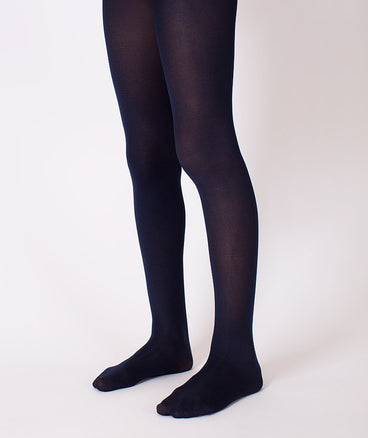 Navy classic tights for girls