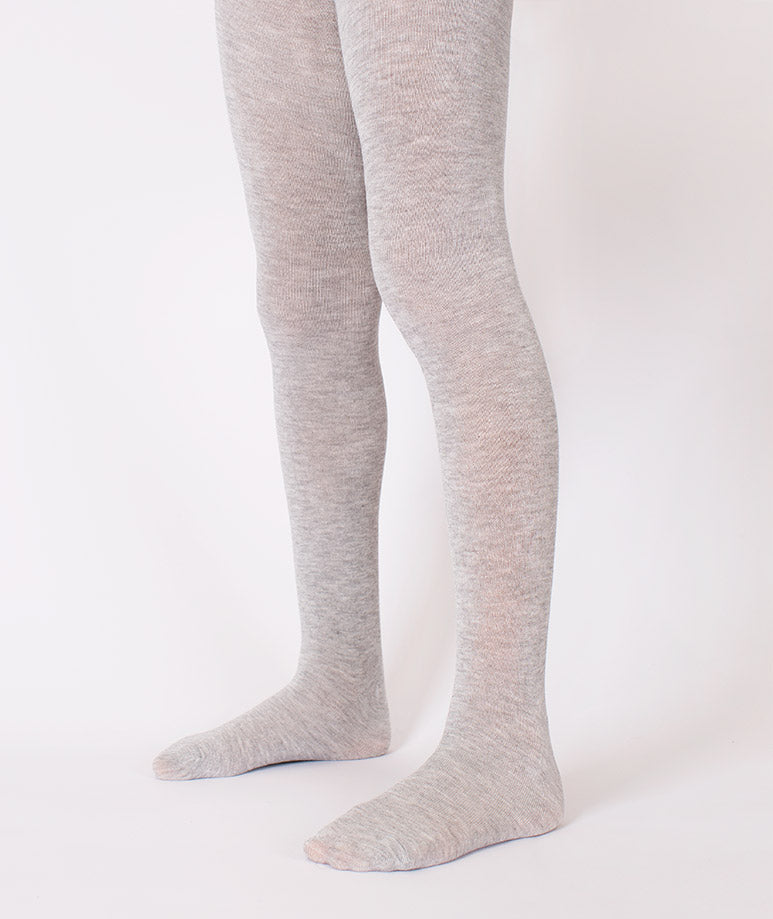 Product Image of Gray Bamboo Kids Tights #1
