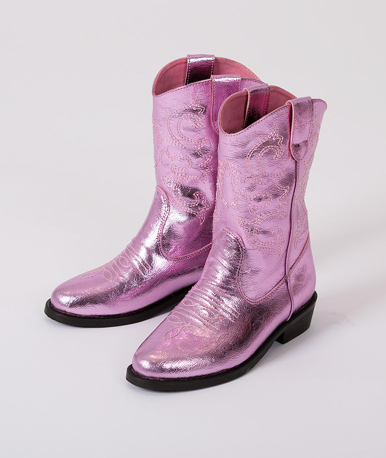 Product Image of Shimmering Kids Cowboy Boots #1
