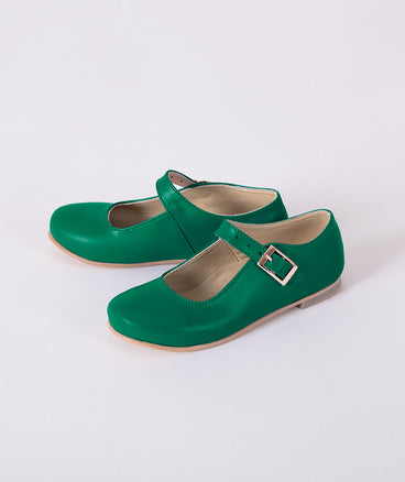 Elegant Green Comfortable Kids Shoes