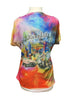 Memphis T-Shirt "Collage Skyline" Open Shoulders