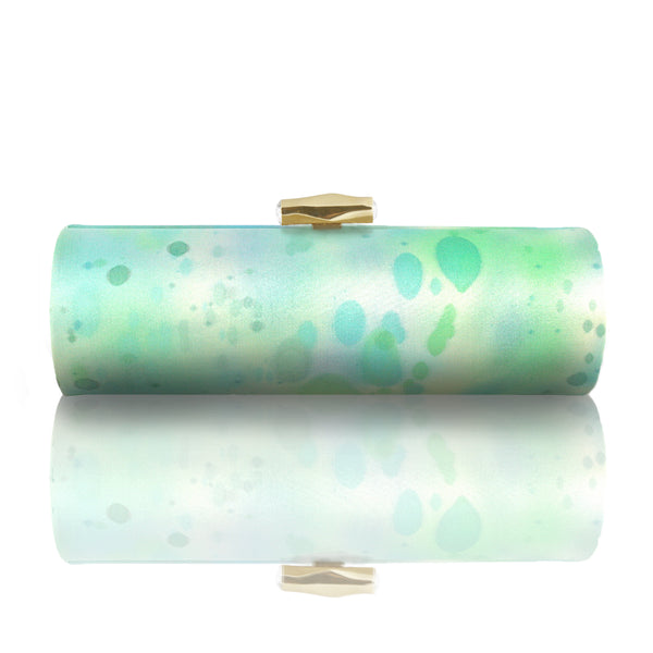 Hand painted AMANDA PEARL Roll Clutch - one-of-a-kind