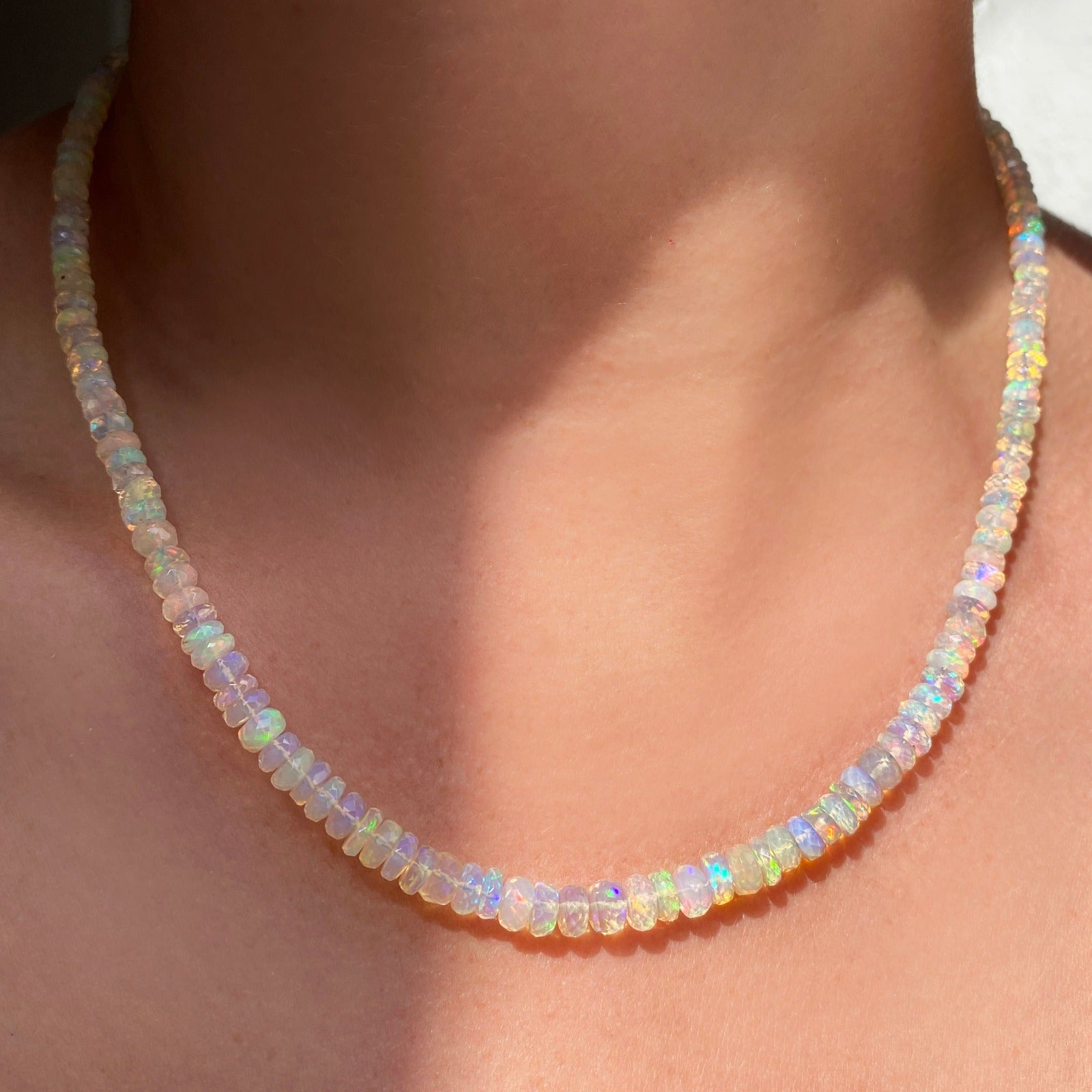Buy Ethiopian Opal Necklace 925 Silver Necklace Wedding Necklace Bridal  Necklace AAA Quality Fire Opal Jewelry Gift for Her Online in India - Etsy