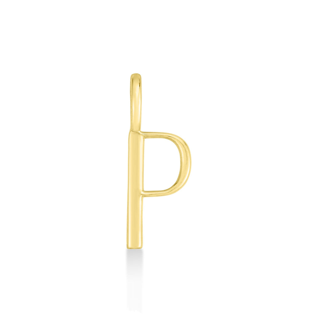 AMANDA PEARL // 14K Quill Letter Charm