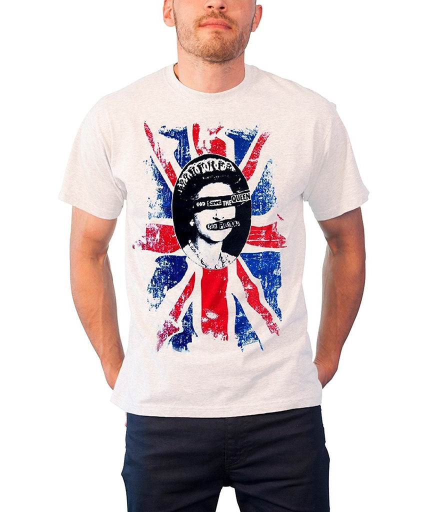 Sex Pistols God Save The Queen Vintage Mens T Shirt White Nowprimet