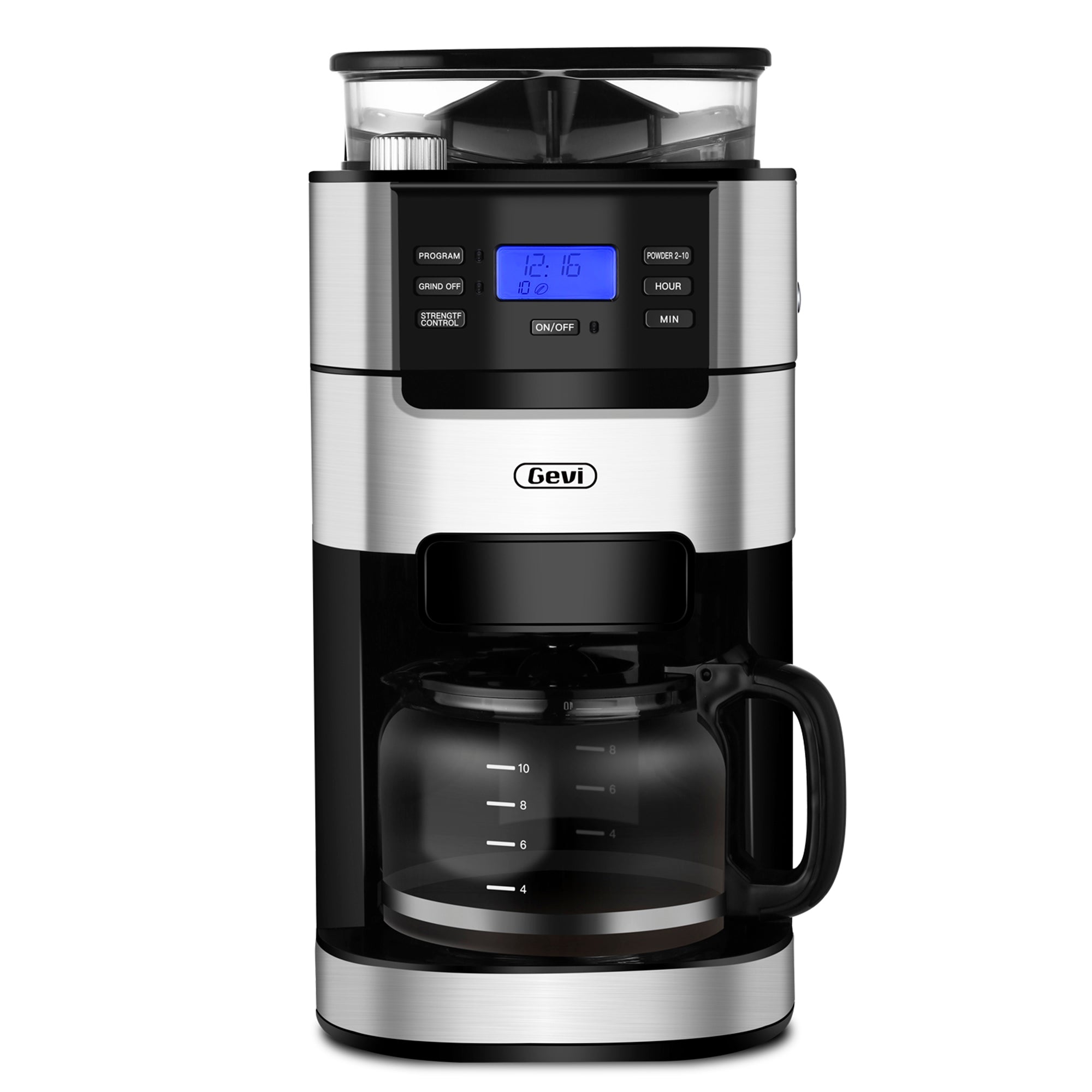 10-Cup Grind and Brew Automatic with Coff – GEVI