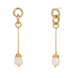 Baroque Pearl Drop Earrings