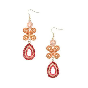 Coral or Turquoise Drop Earrings  for Women