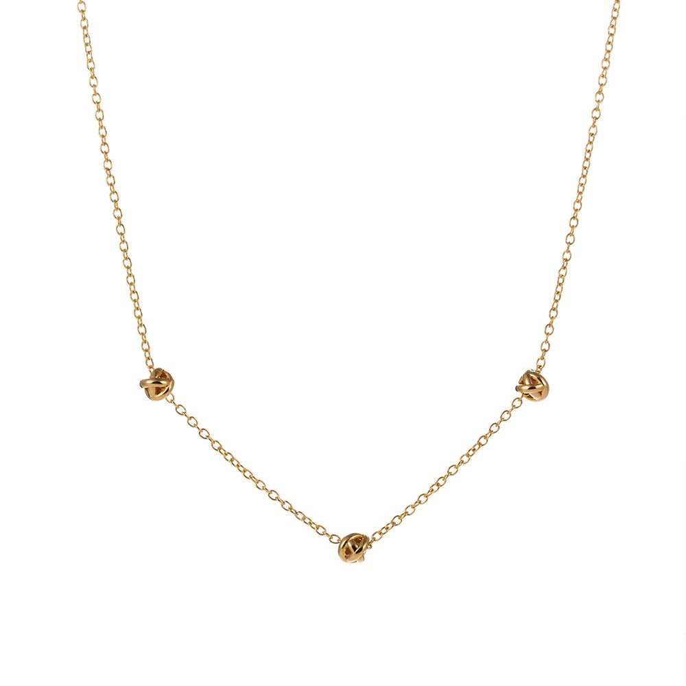 Gold Love Knot Necklace