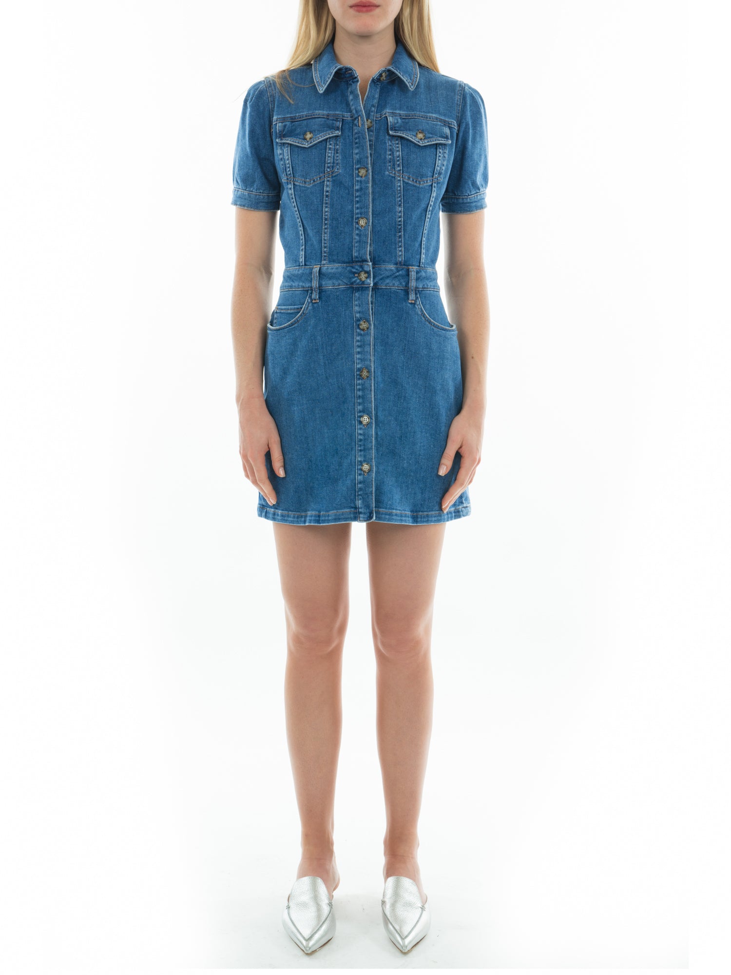 denim short sleeve