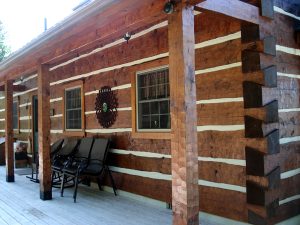 Dovetail log home