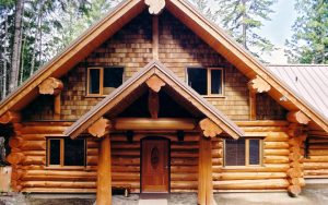 Full scribe log home