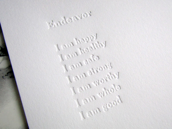 Letterpress printed poem broadside print in no ink in using handset type, by inviting in Austin Texas; poem by Kaci Kai.