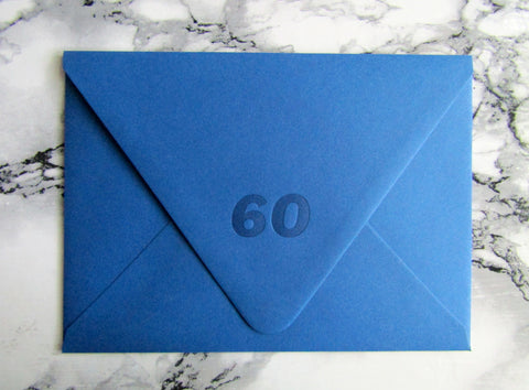 Letterpress printed envelope for thank you cards by inviting in Austin, Texas.