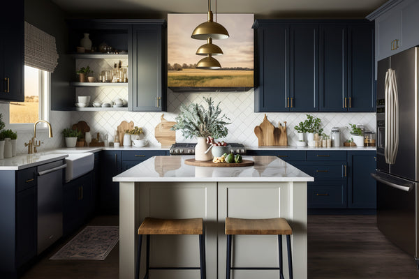 blue kitchen paint colors