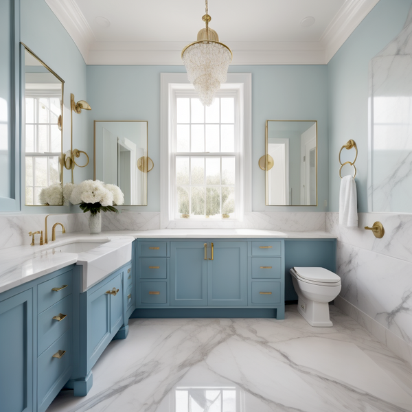 best blue bathroom paint color