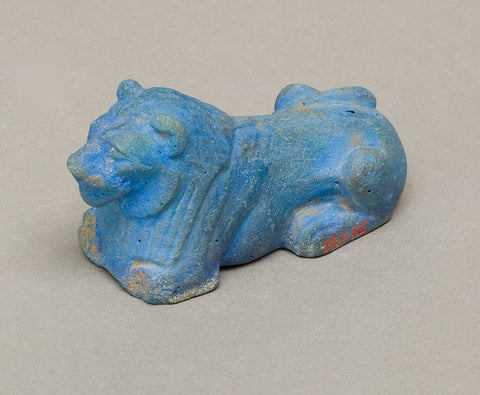 Egyptian Blue - <i>Figure of a Lion. ca. 1981–1640 B.C. (Photo: </i><a href="https://www.metmuseum.org/art/collection/search/546650"><i>Met Museum</i></a><i>, Rogers Fund and Edward S. Harkness Gift, 1922. (CC0 1.0))</i>