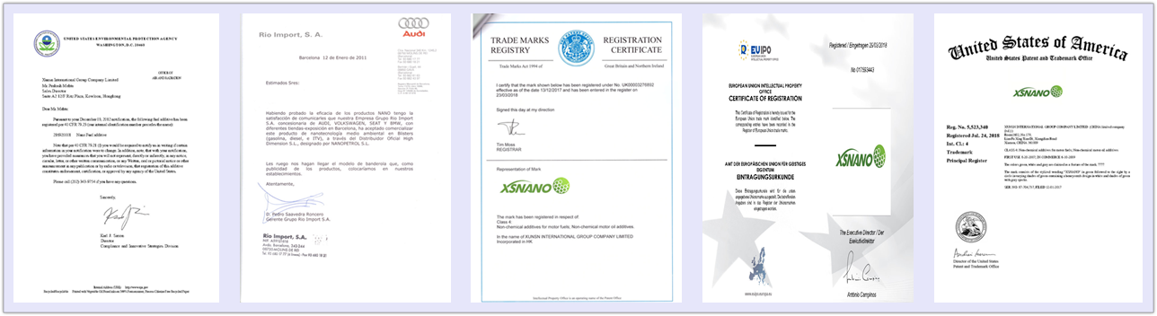 XSNANO certificates environment