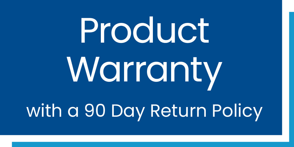 Product warranty with a 90-day return policy