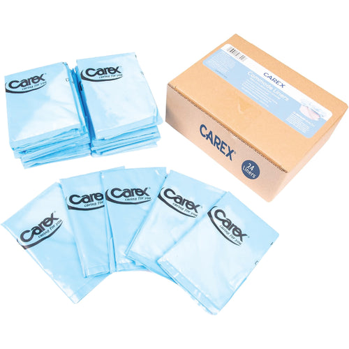 A 24 Pack of Carex Commode Liners