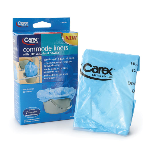An image of Carex Commode Liners in a 7 pack