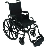 A black high-performance wheelchair