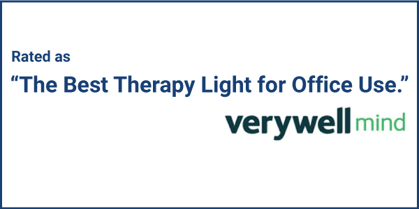Rated as the best therapy light for office use by Verywell Mind