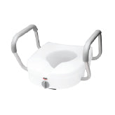 Carex E-Z Lock™ Locking Raised Toilet Seat with Armrests