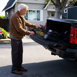 Carex Steel Rollator: Folds to fit into a trunk or back of vehicle