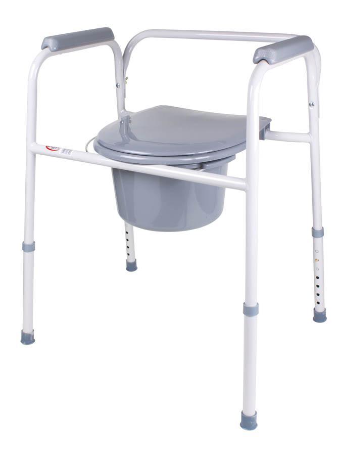 A image of Bedside Commode with white background.