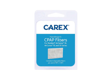 CPAP filters in Carex packaging