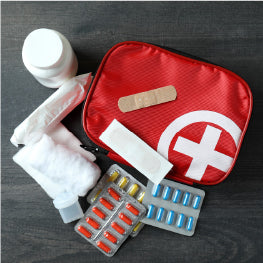 A first aid kit